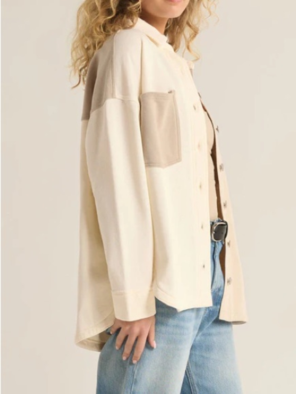 Z Supply Color Block Shirt Jacket - Picture 6 of 8